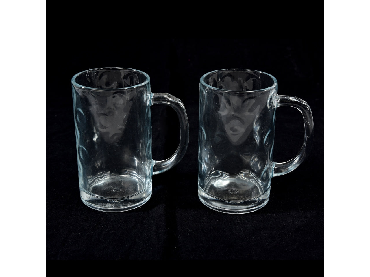 Set da 2 bicchieri birra in vetro dots 535ml d.8xh.14cm in cartonetta