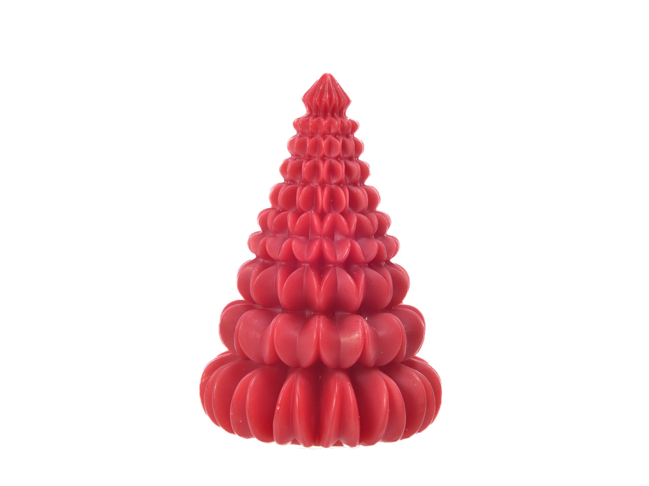 Candela albero natalizio d.10xh.13,5cm rossa