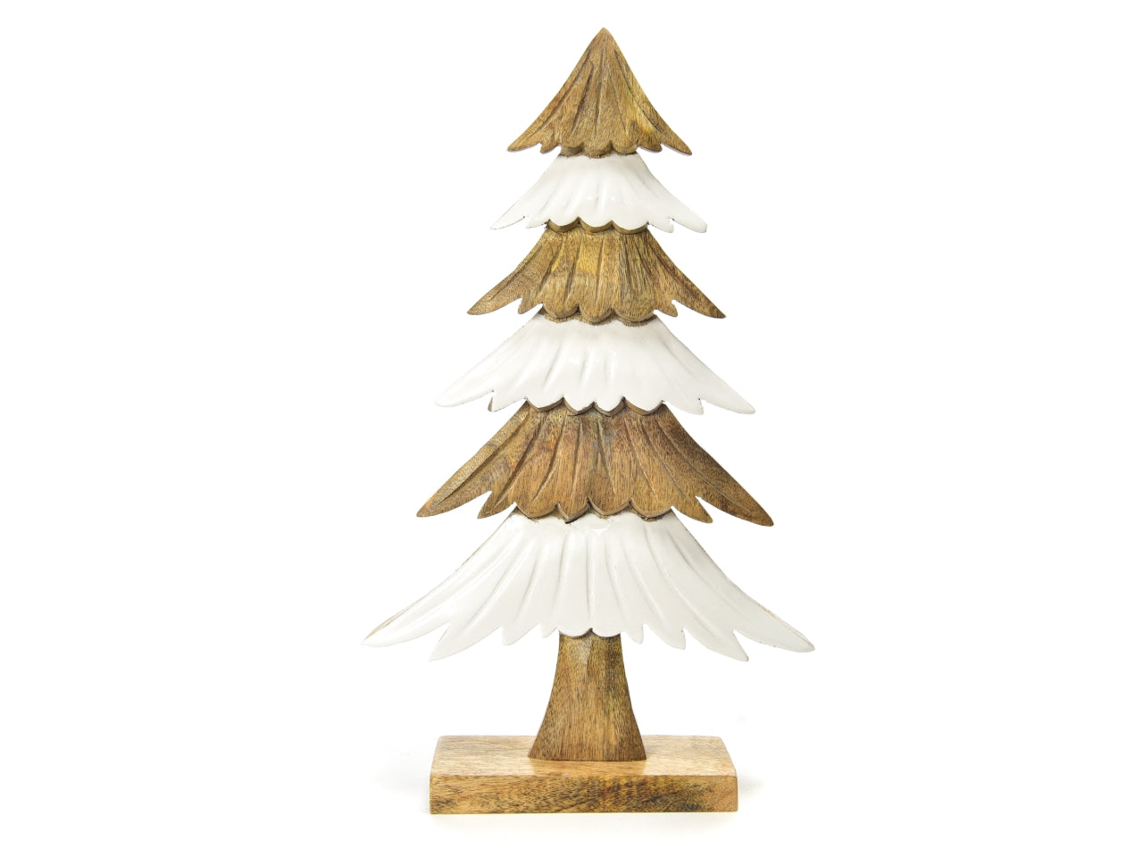 Alberello di natale in legno laccato 25x6xh.42cm