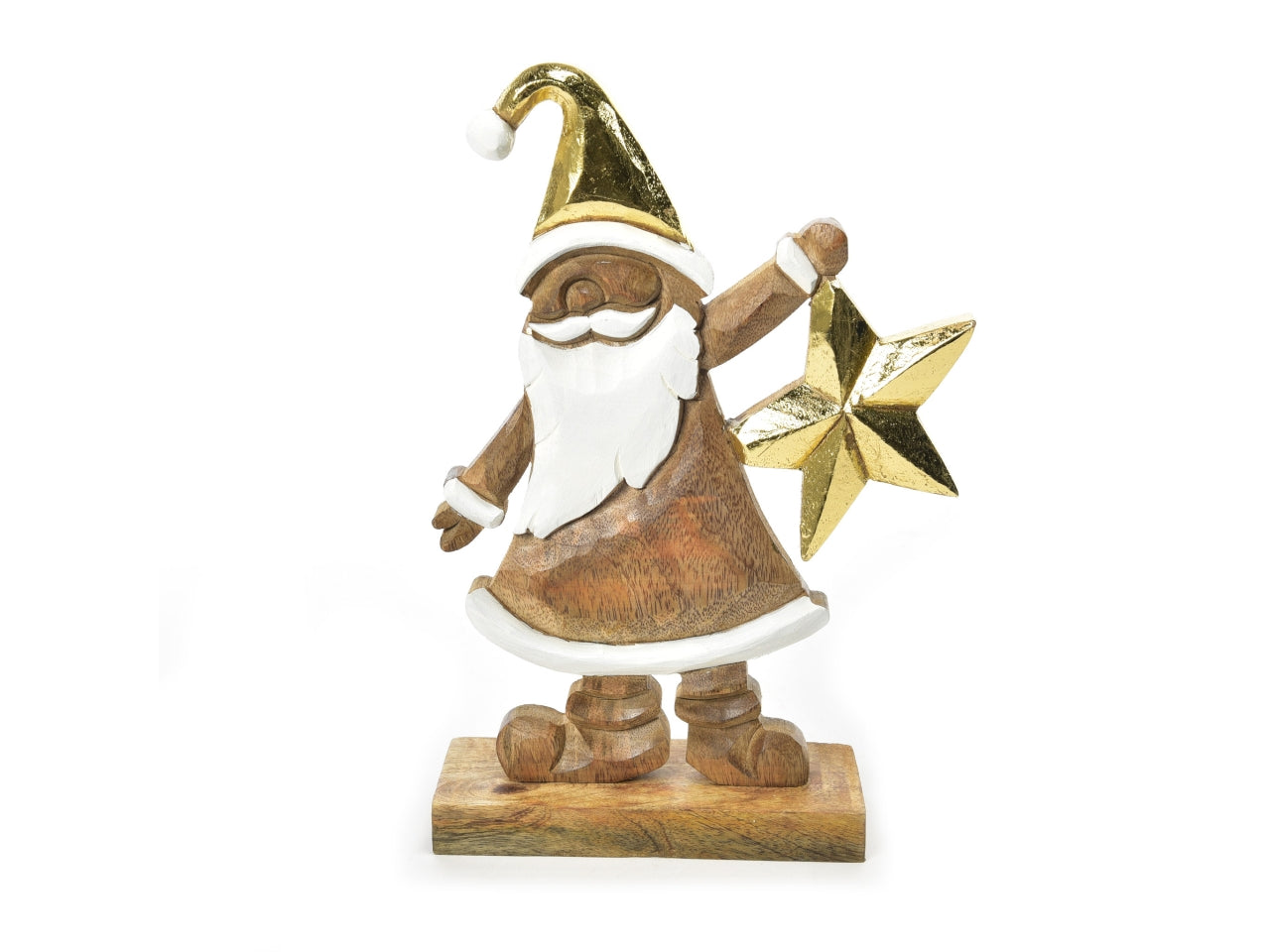 Sagoma babbo natale in legno 20x6xh.30cm