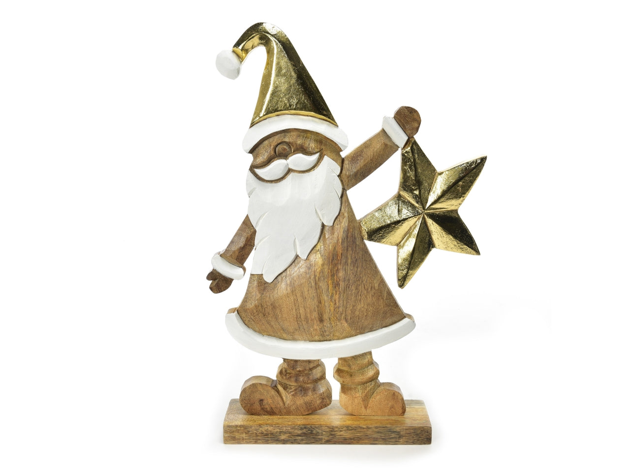 Sagoma babbo natale in legno 28x6xh.43cm