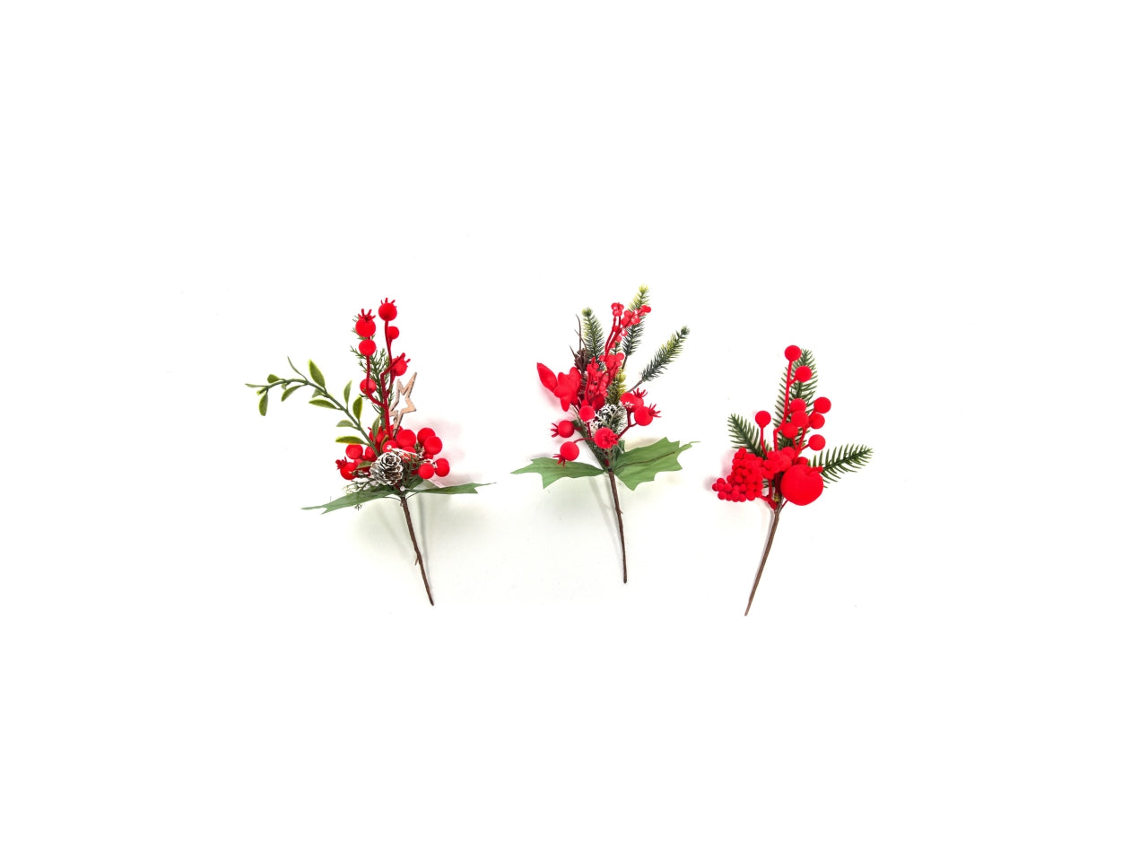 Pick floccato rosso 26,5cm design assortiti