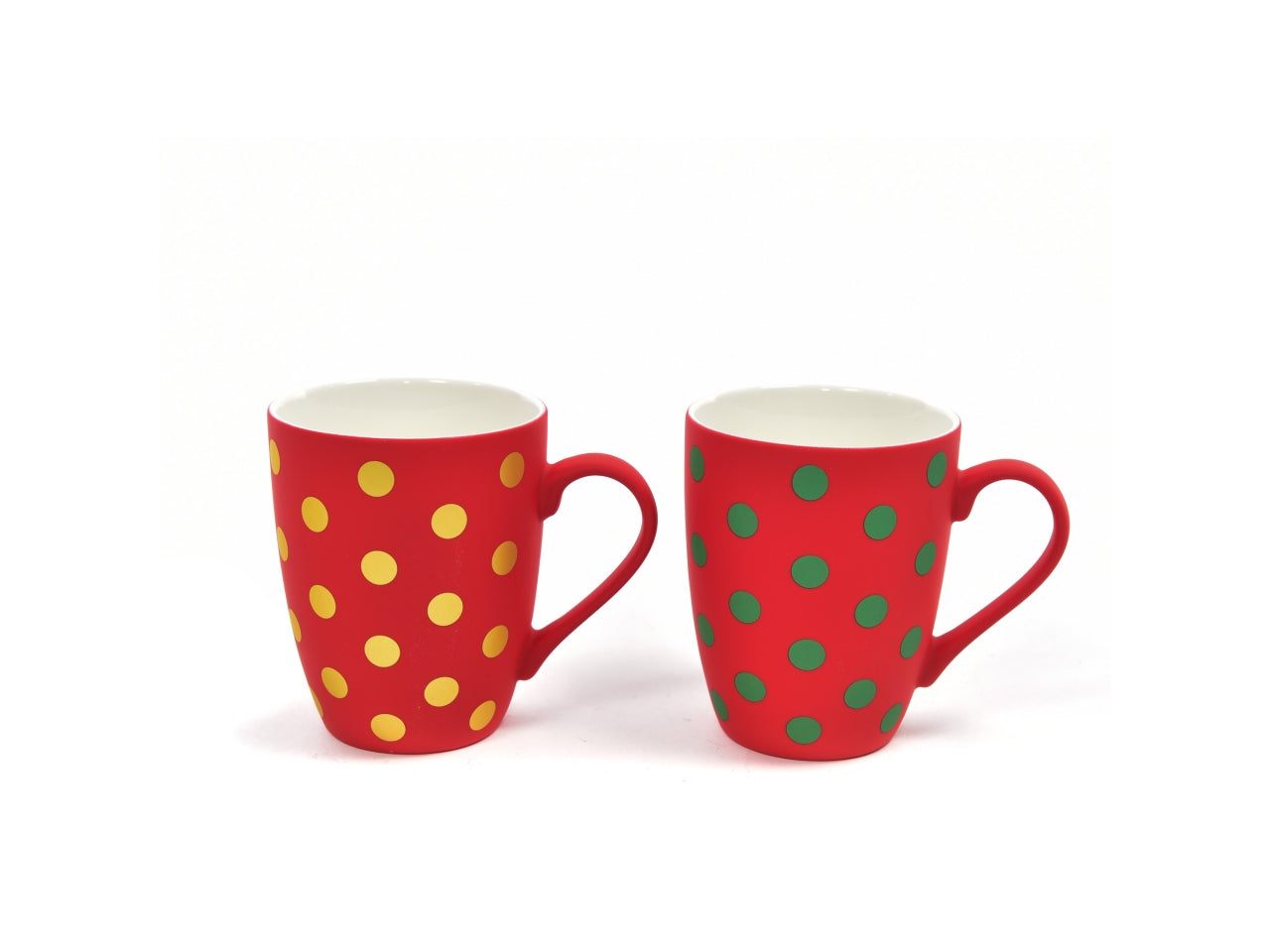 Mug in porcellana floccata 350ml d.8,5xh.10,2cm assortita