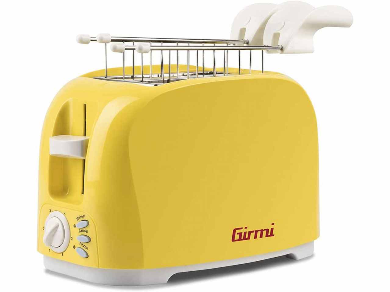 Tostapane elettronico con pinze 800w giallo