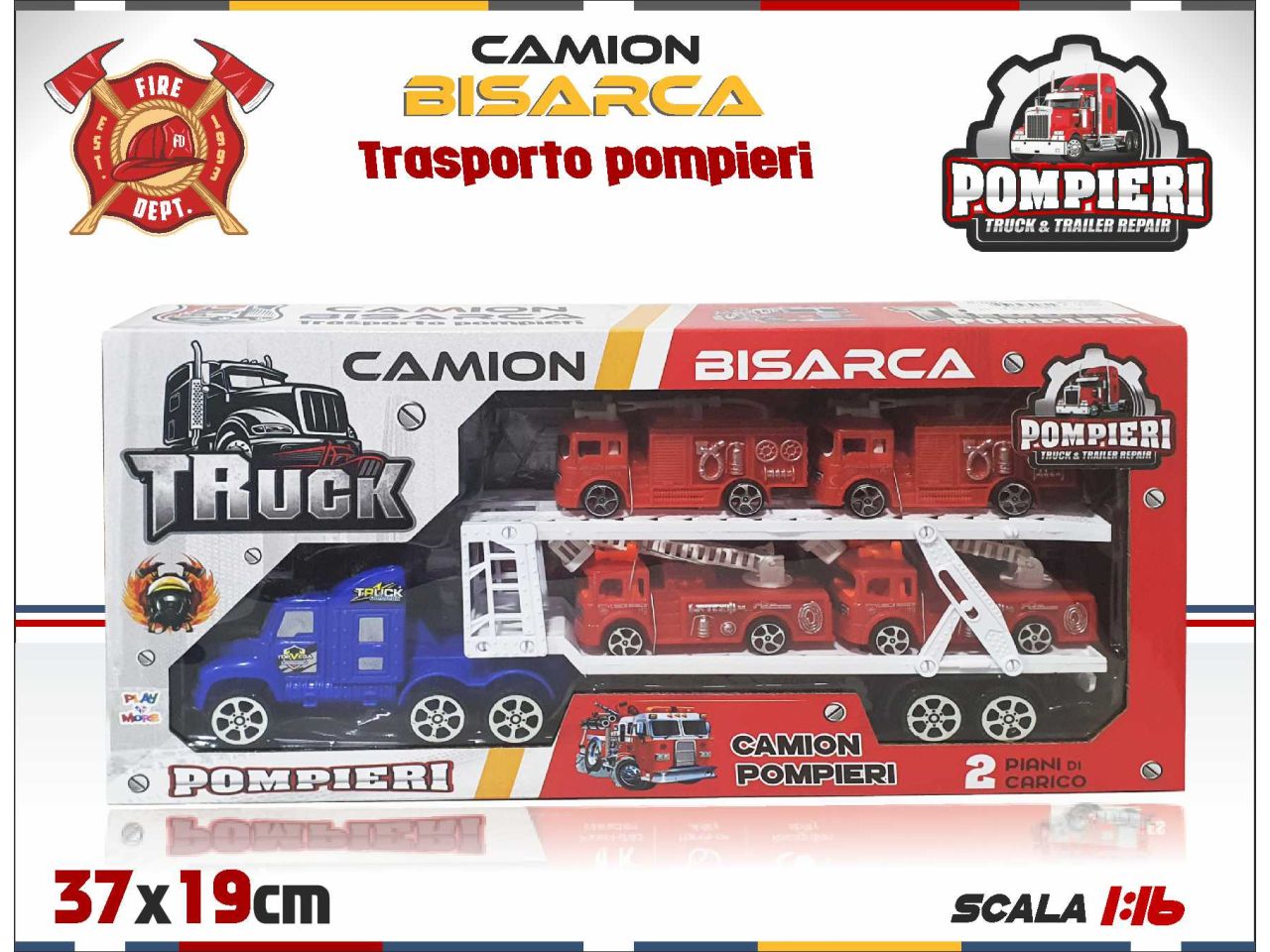 Camion trasporto pompieri
