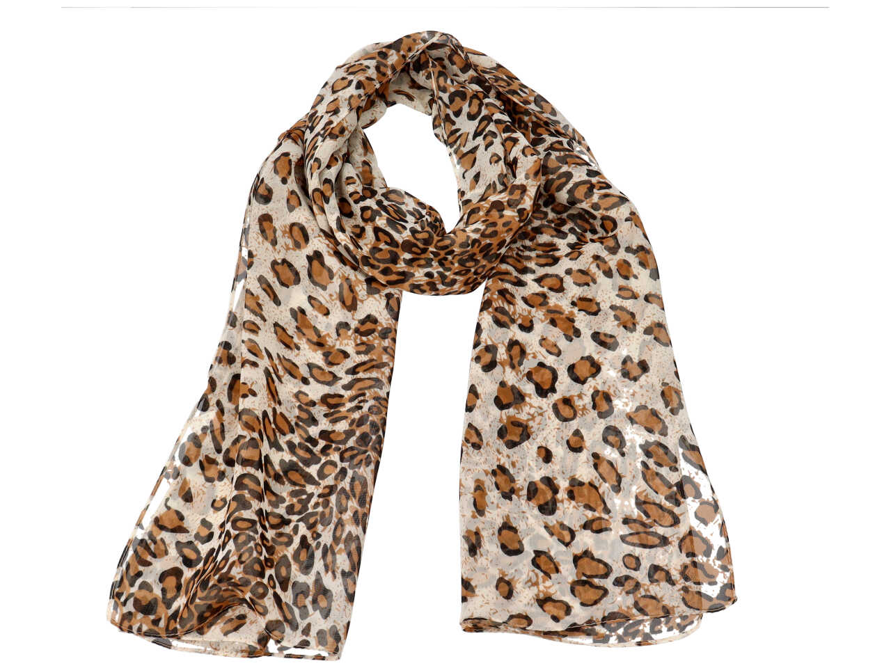 Sciarpa beige maculata 55x160 sc3601/bg