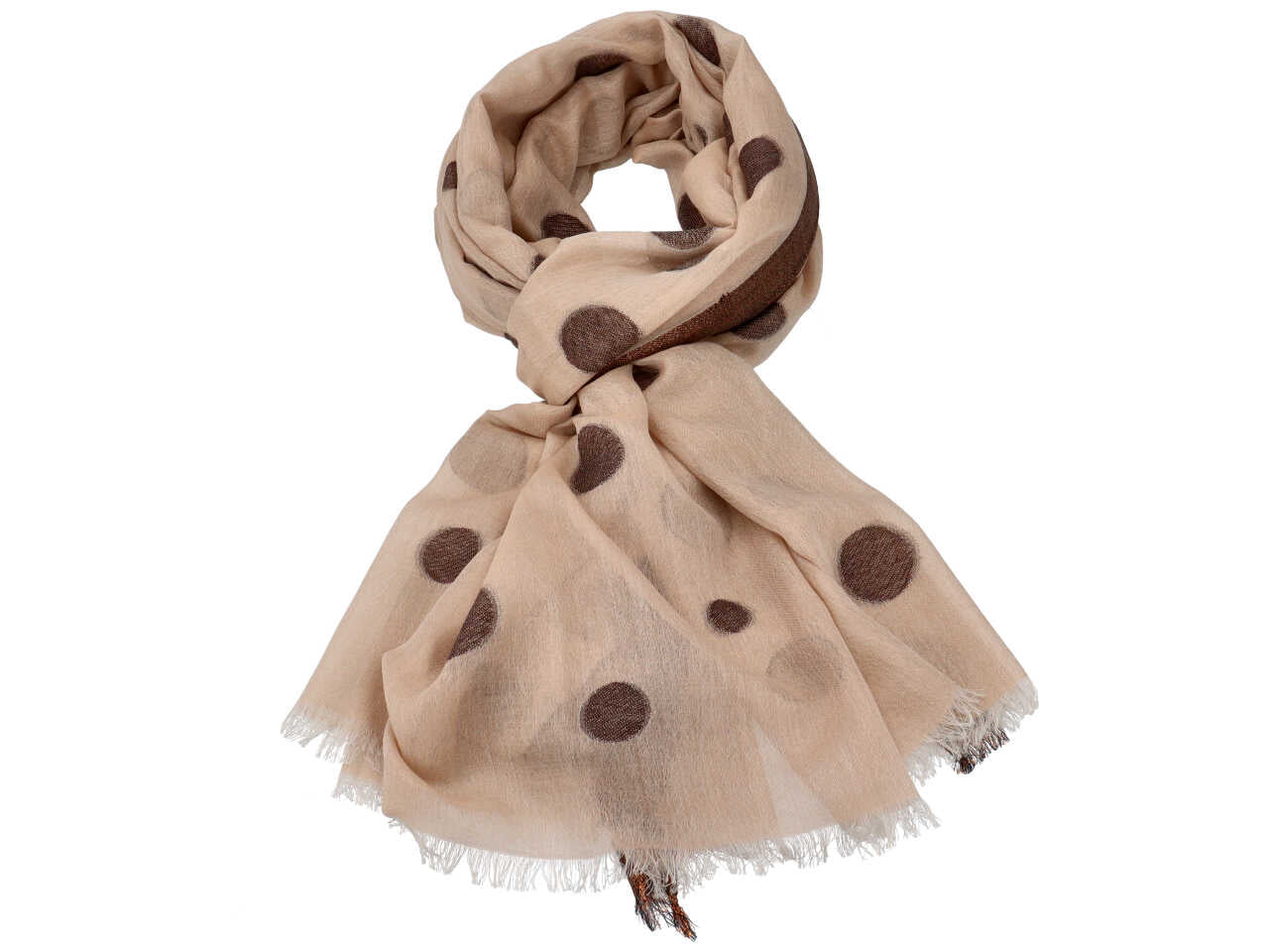 Sciarpa beige pois 90x200 sc3607/bg