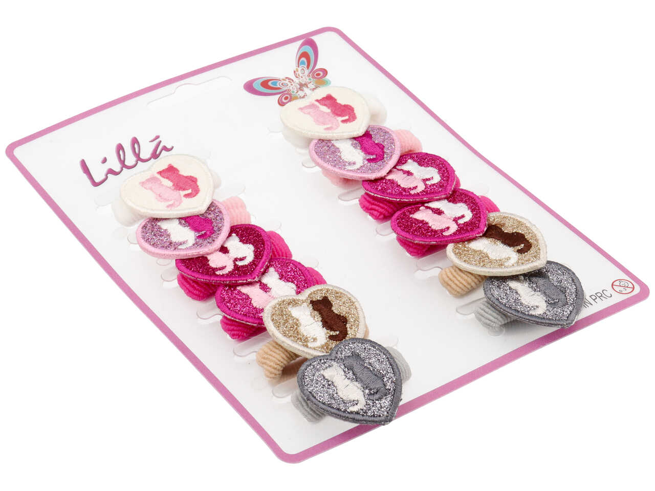 Polsino c/cuore e gatti glitter pl1134