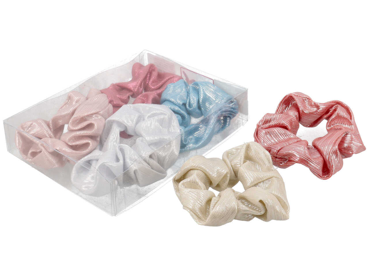 Fermacoda lucido con lurex 100% poliestere