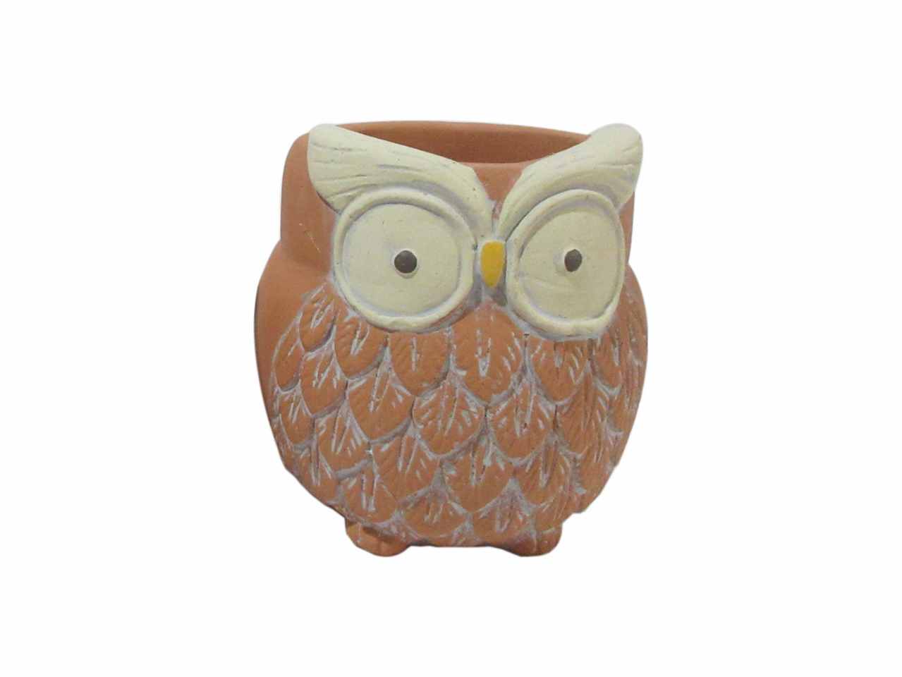 Gufo terracotta d.10xh.10,5cm