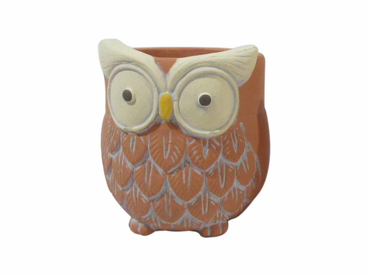 Gufo terracotta d.11xh11,5cm