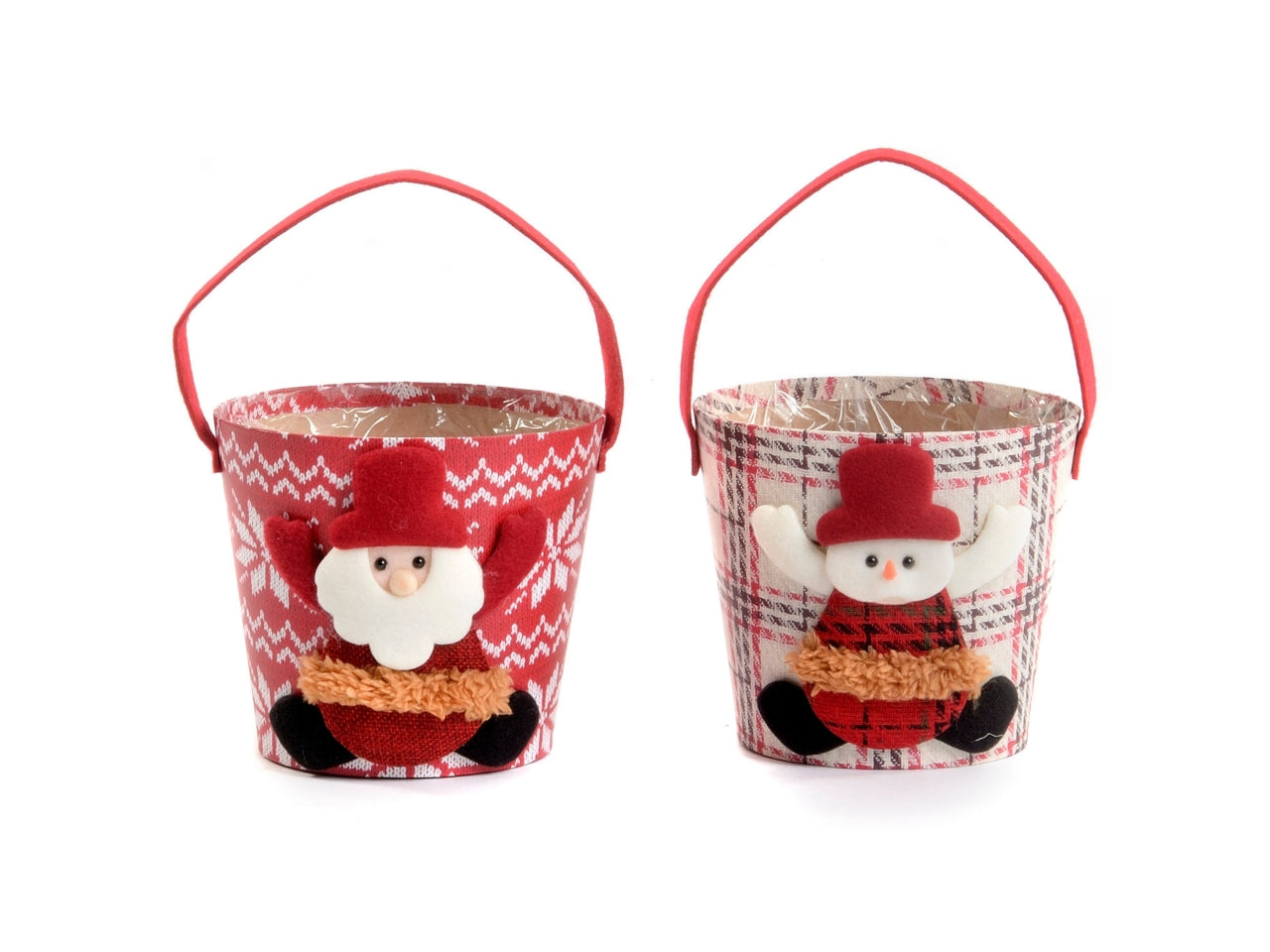 Vaso in carta con manici 16x14cm-disponibile in 2 assortimenti