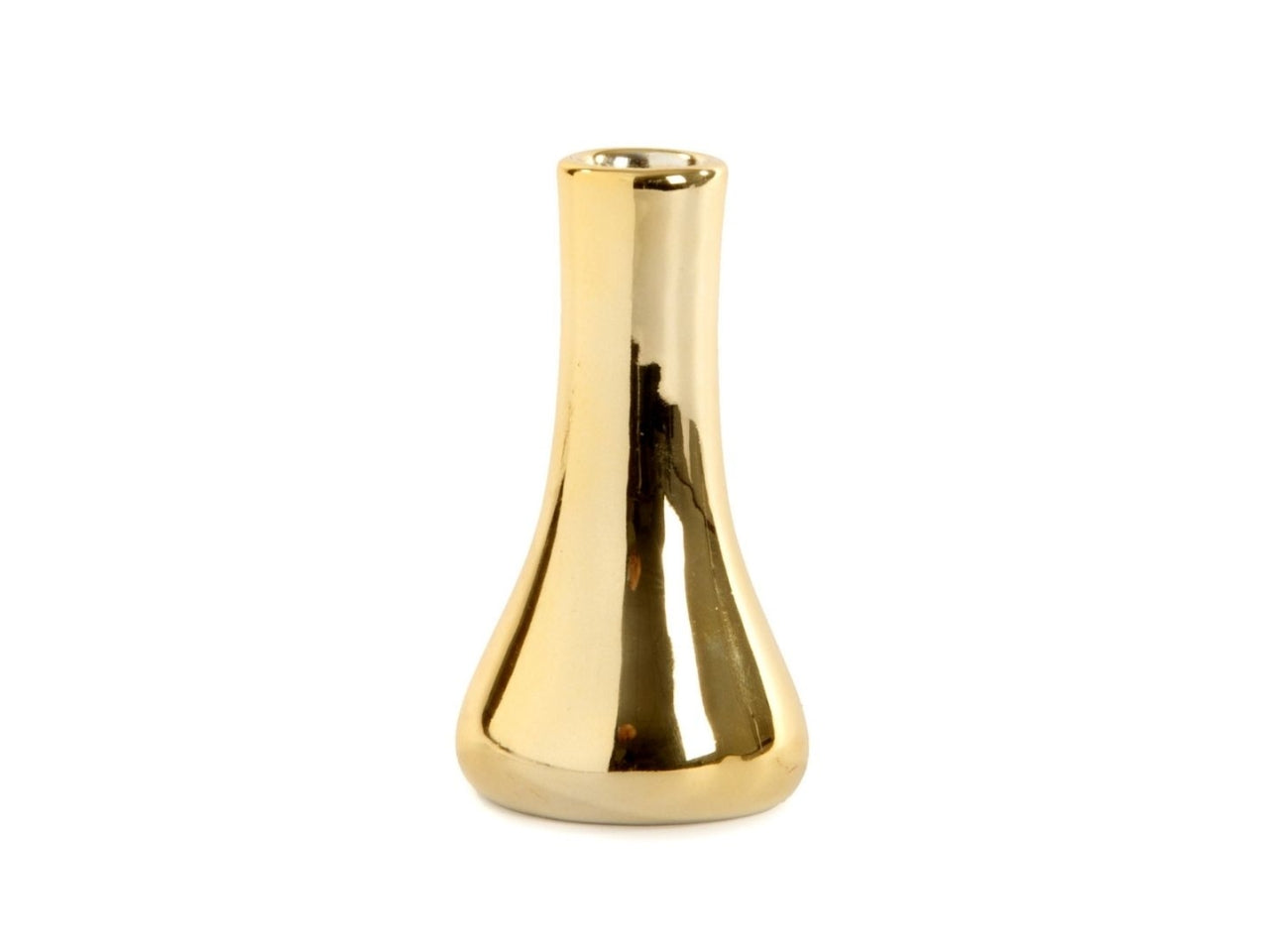 Ampolla in ceramica oro 6x11cm