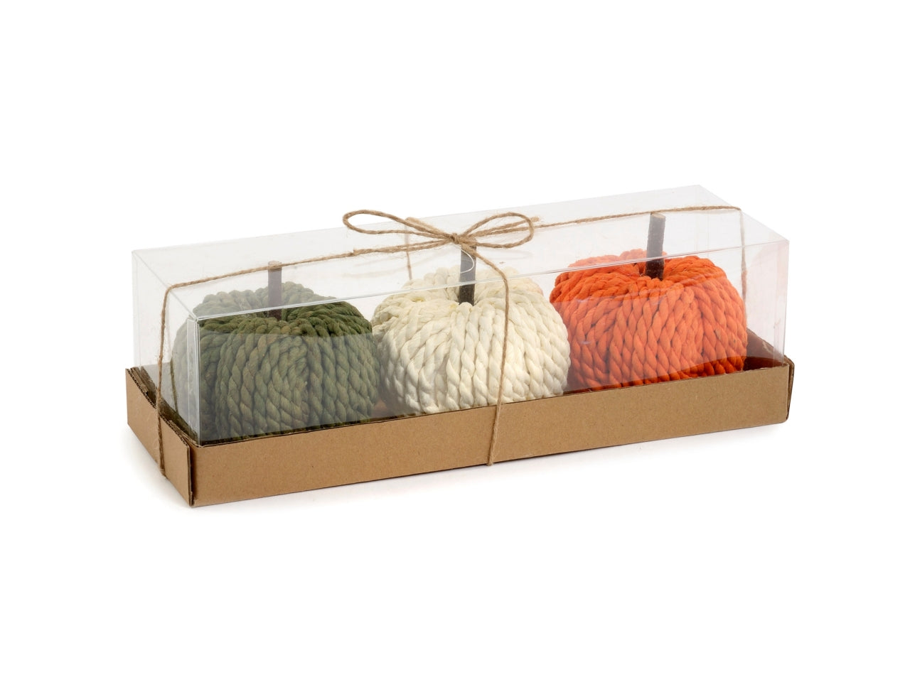 Zucche 31x10x10cm-disponibile in 3 colorazioni-la confezione contiene 3 zucche