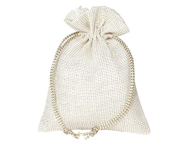 Sacchetto lame' 9x12cm argento 3693p 01