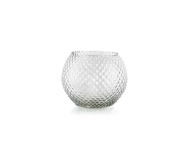 L.diamond vaso sfera d20cm fr80/d20