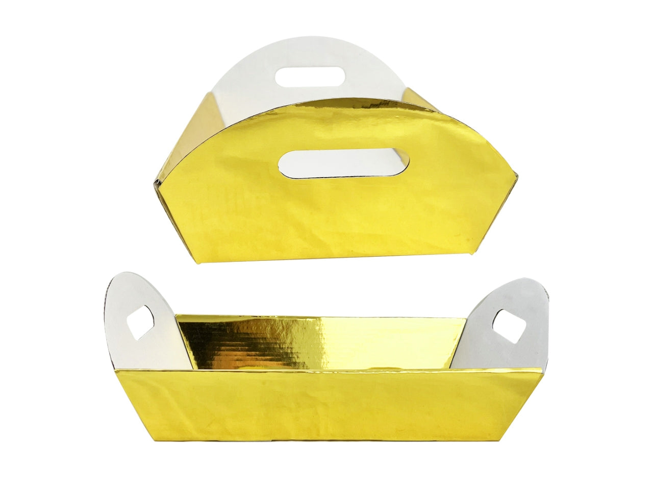 Cesto misura 25x17x6cm colore oro metallizzato