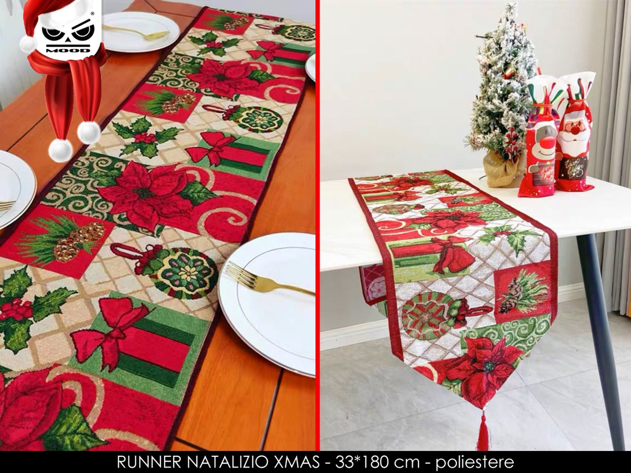 Runner natalizio xmas