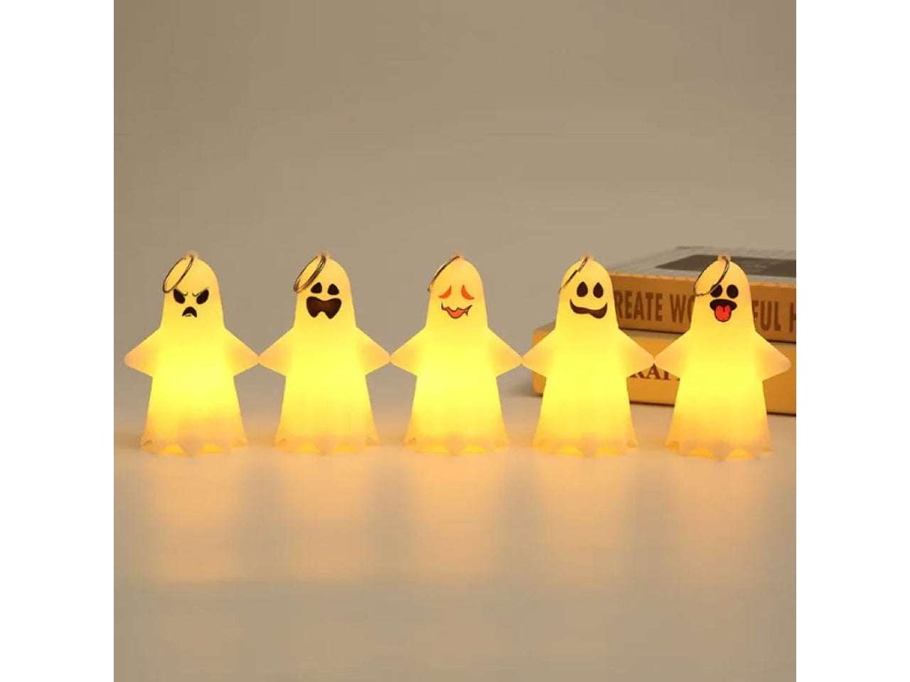 Lumino fantasma portachiavi 5,5x10cm
