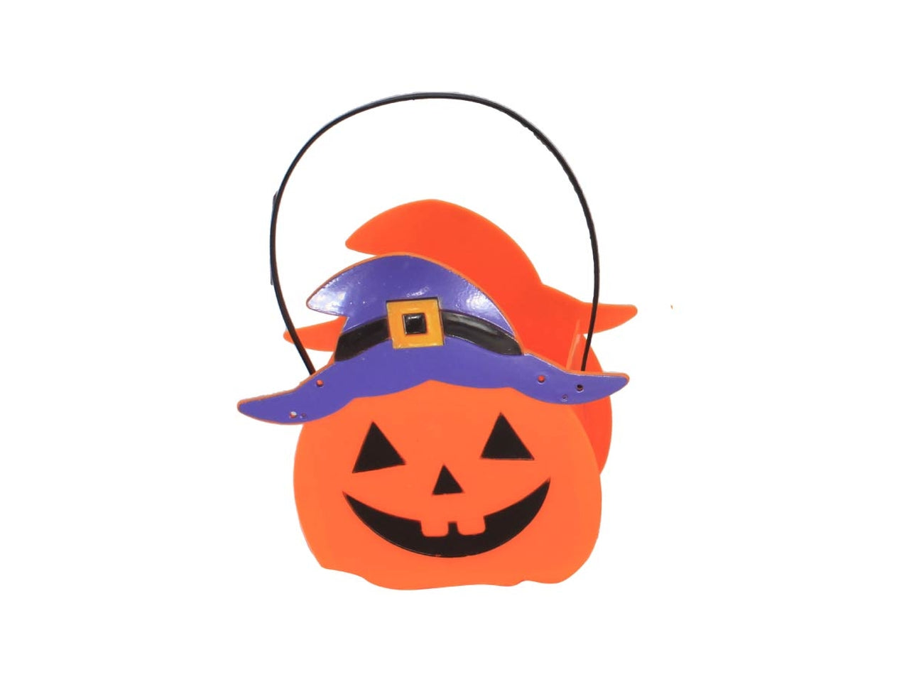 Cestino halloween caramelle zucca con luci e suoni