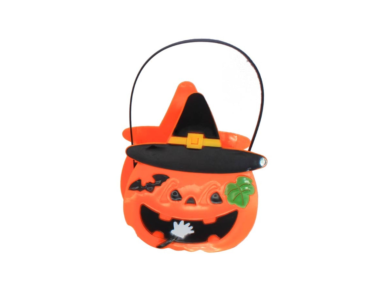 Cestino halloween caramelle zucca con luci e suoni