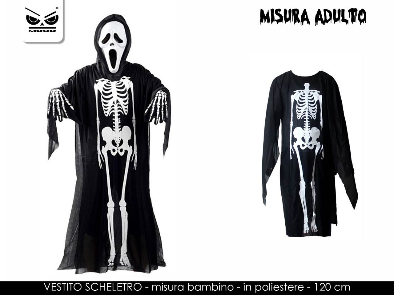 Vestito da scheletro