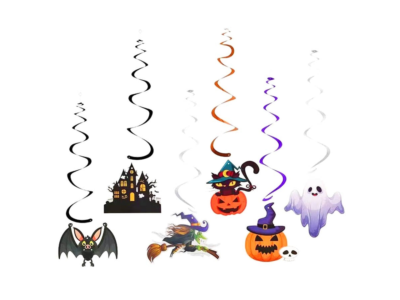 Pendenti halloween curl set da 6 pendenti