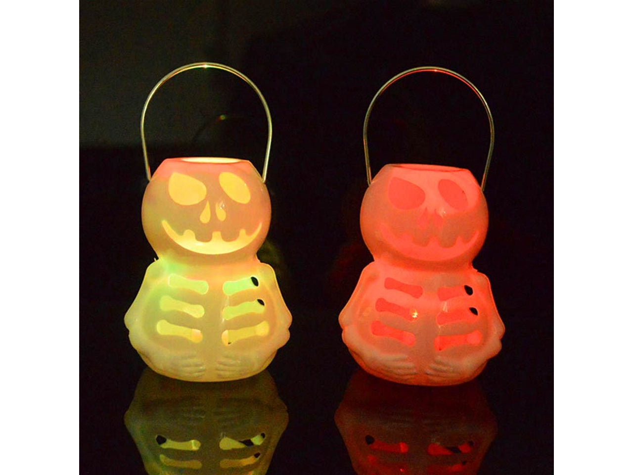 Lanterna teschio con luce