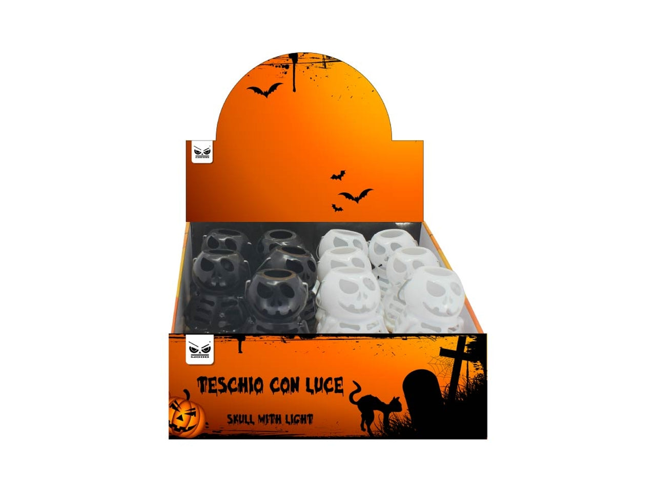 Lanterna teschio con luce