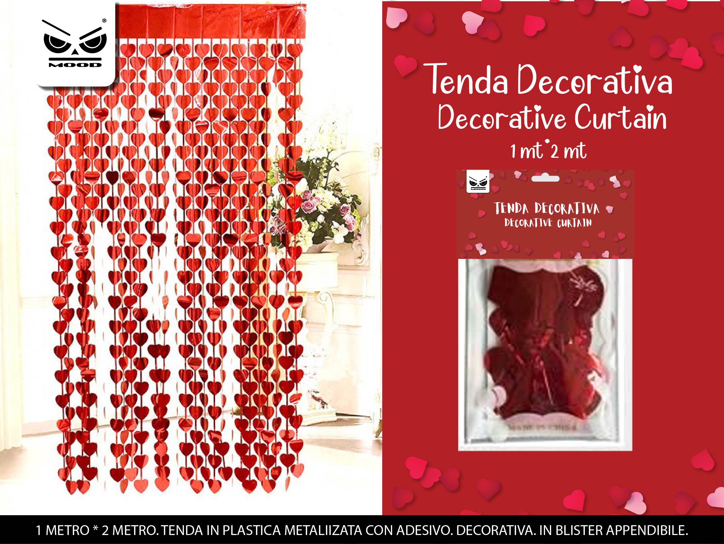 Tenda decorativa cuori