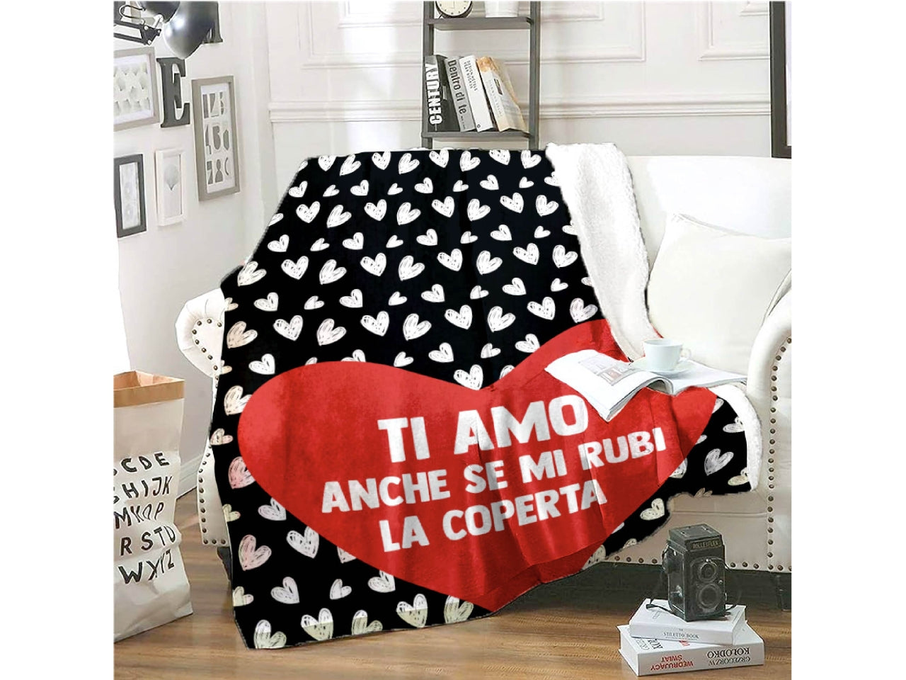 Coperta ti amo anche se mi rubi la coperta
