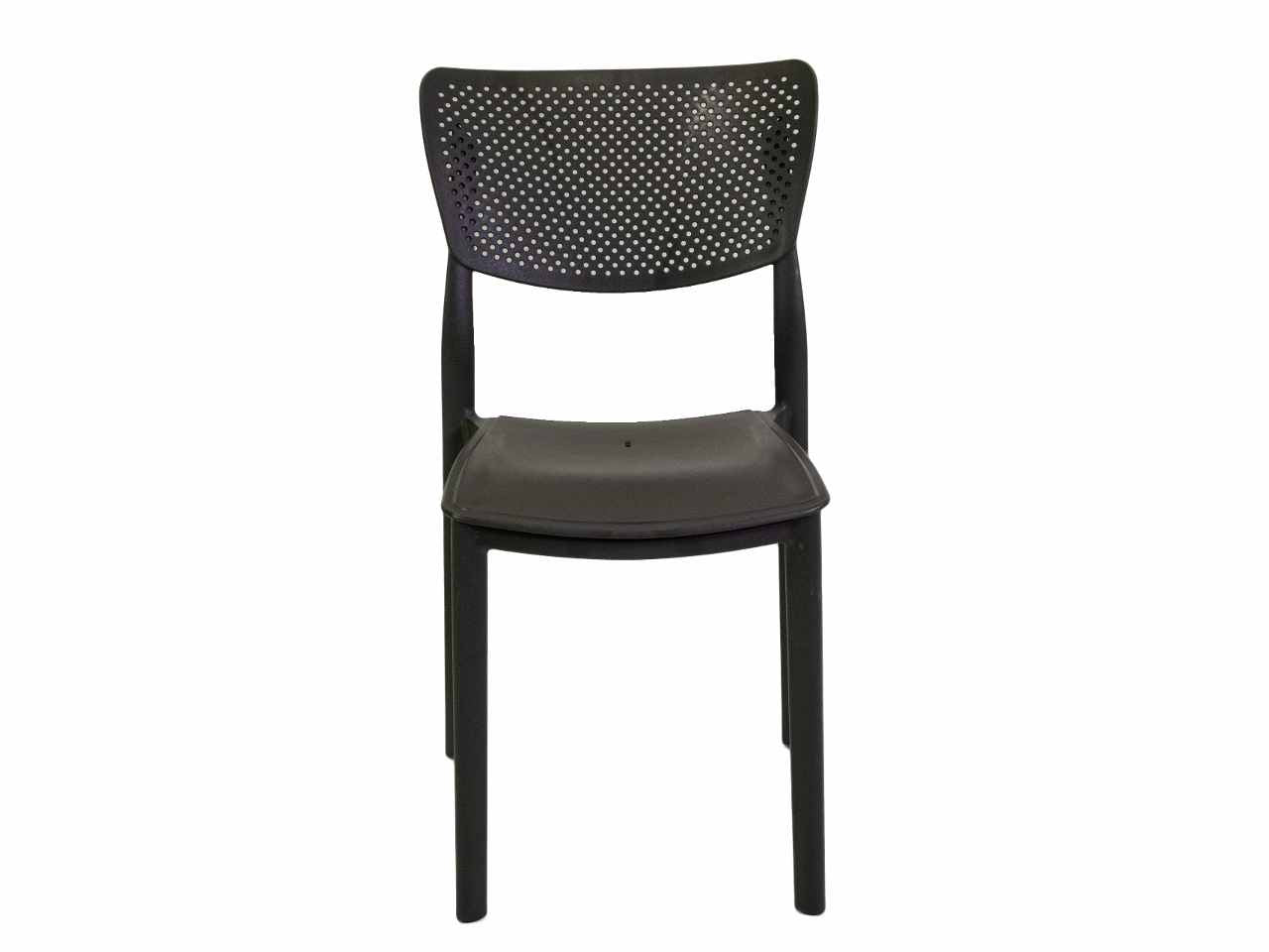 Sedia polipropilene alezio antracite 44x53h.84cm