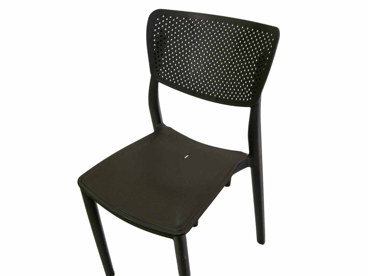 Sedia polipropilene alezio antracite 44x53h.84cm