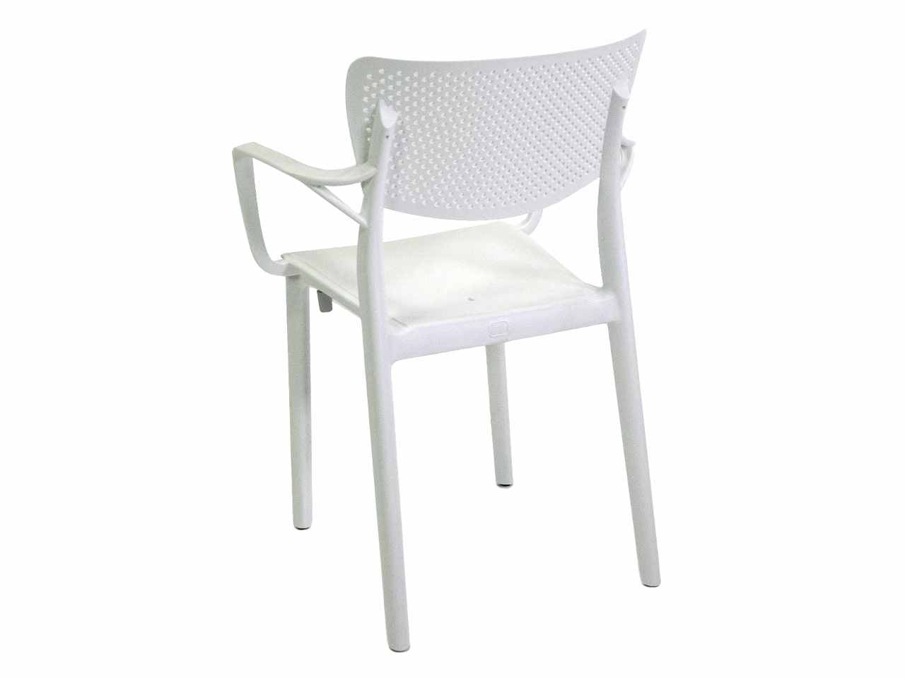 Poltrona polipropilene alezio bianca 54,5x53h.84cm