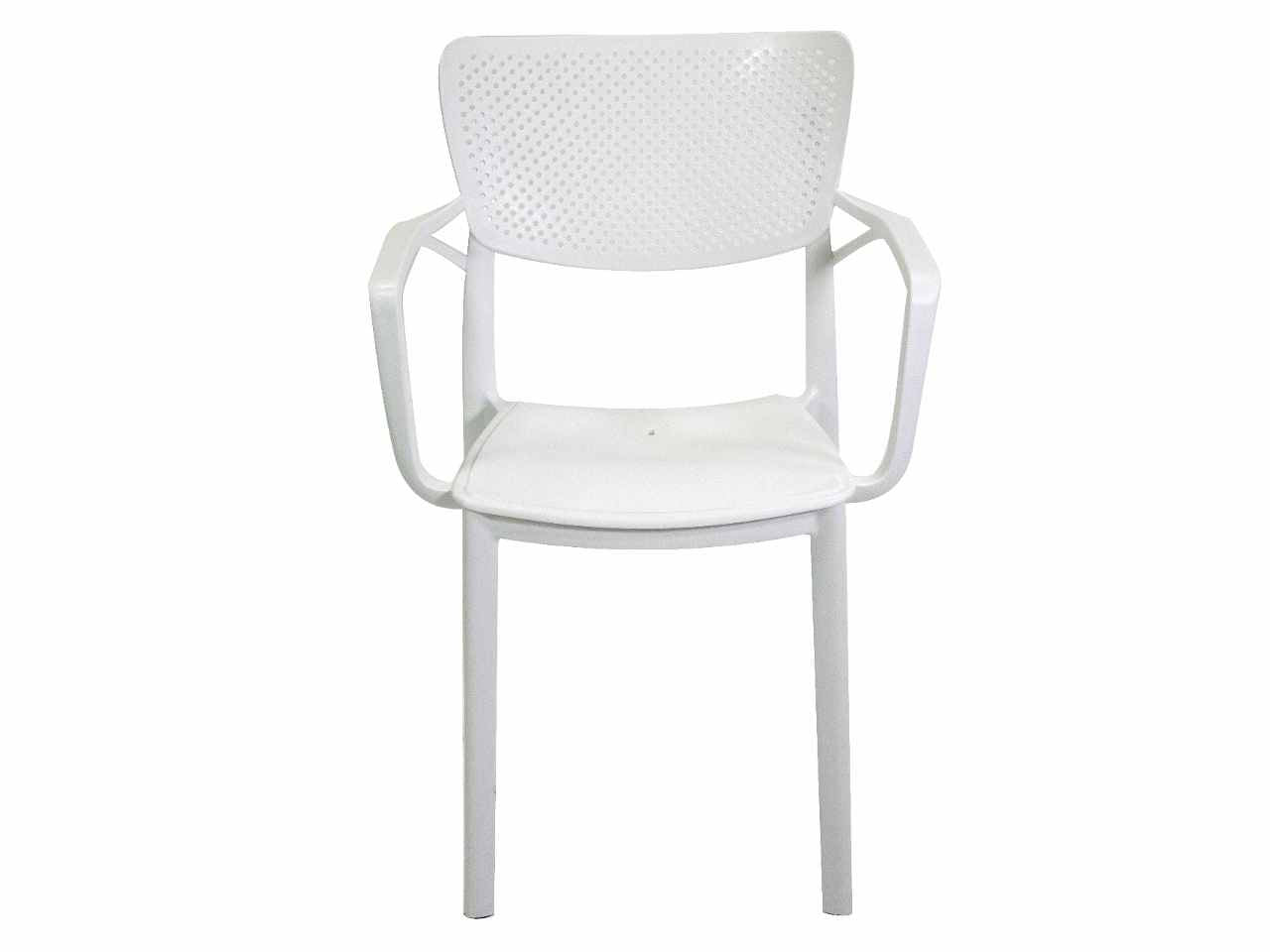 Poltrona polipropilene alezio bianca 54,5x53h.84cm