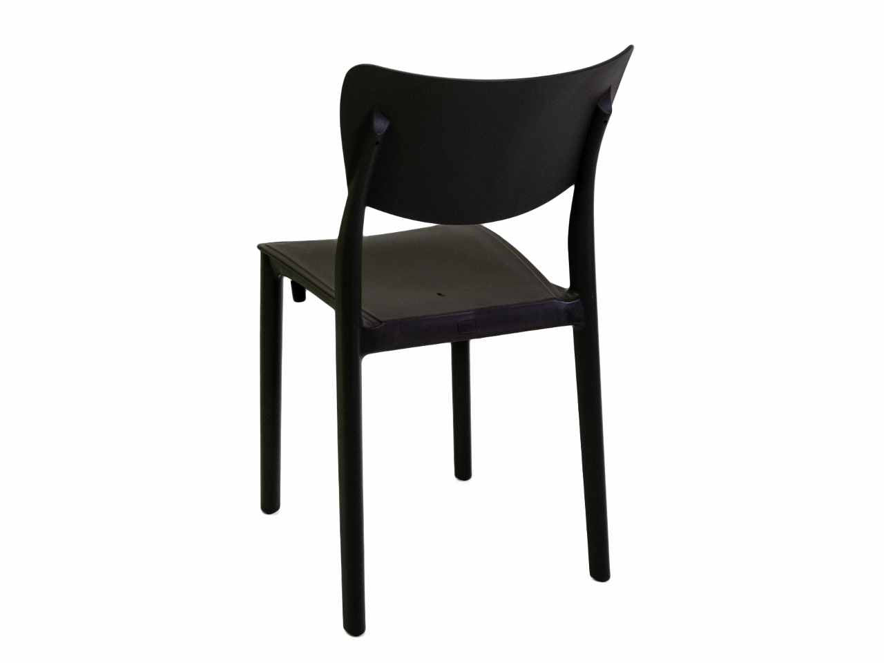 Sedia polipropilene damla antracite 44x53h.84cm