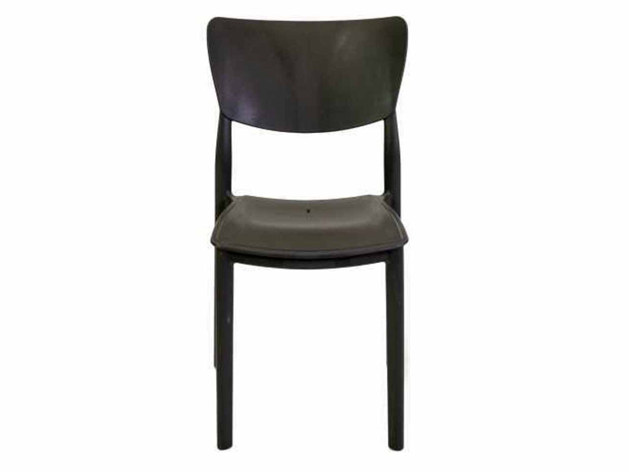 Sedia polipropilene damla antracite 44x53h.84cm