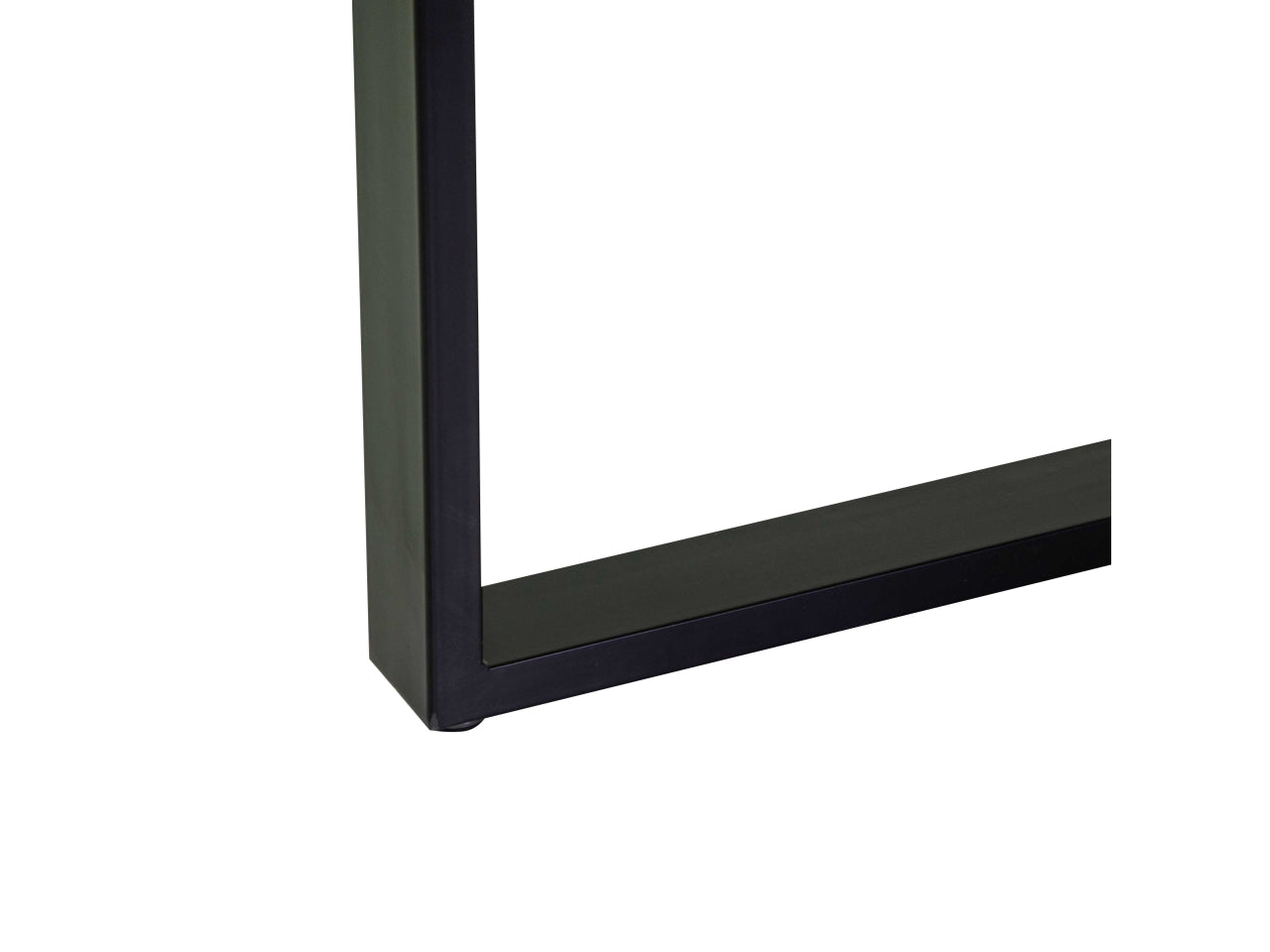 Tavolo in metallo con top in legno colore nero 160x90xh.75cm