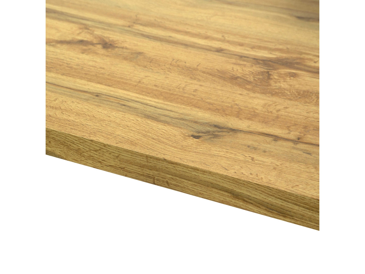 Tavolo in metallo con top in legno colore nero 160x90xh.75cm
