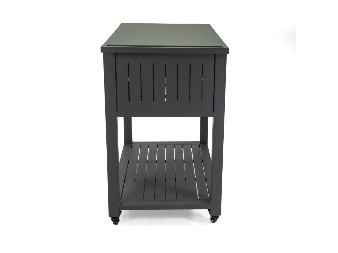 Carrello in alluminio colore antracite 102x60xh.90cm