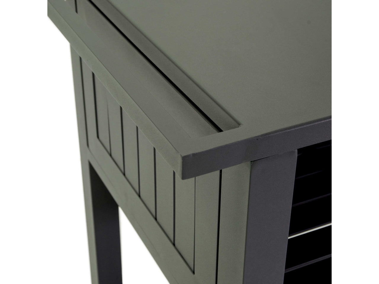 Carrello in alluminio colore antracite 102x60xh.90cm