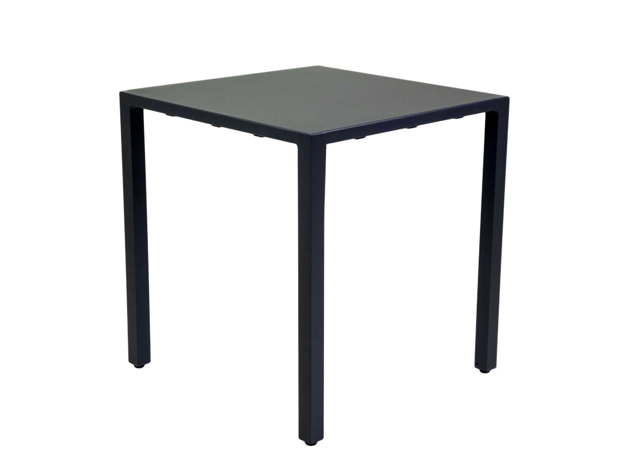 Tavolo in alluminio autolivellante alma antracite quadro 70x70xh.74cm