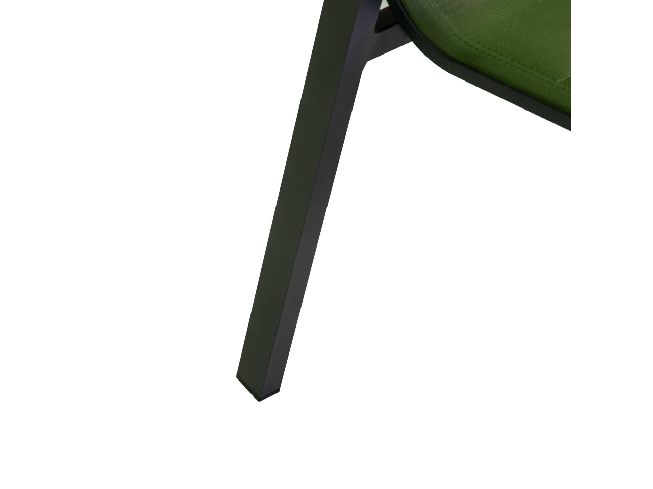 Poltrona in alluminio textilene riverside colore verde bracciolo in hpl 56x66xh.90cm