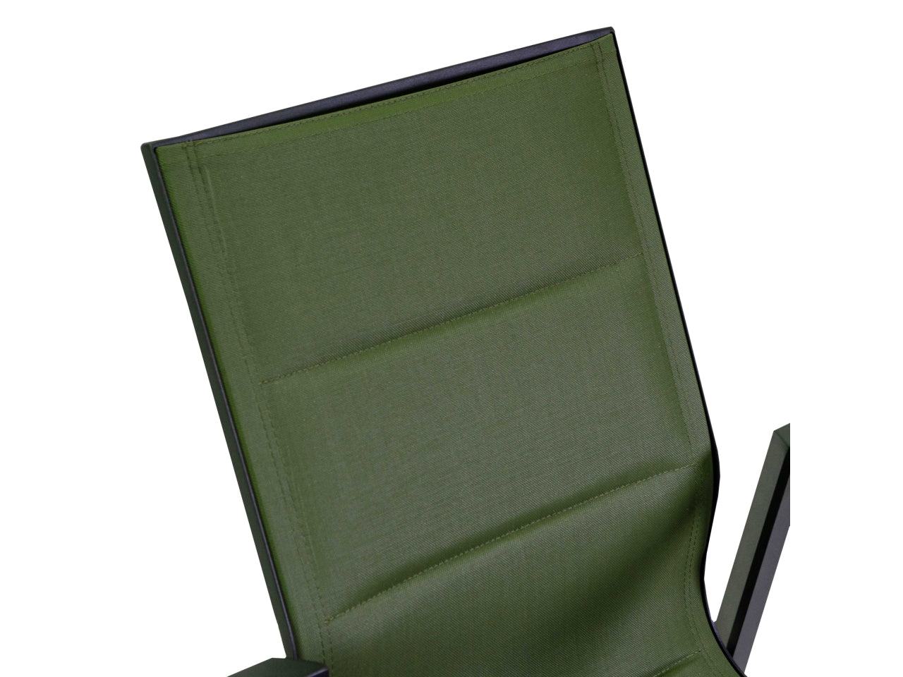 Poltrona in alluminio textilene riverside colore verde bracciolo in hpl 56x66xh.90cm