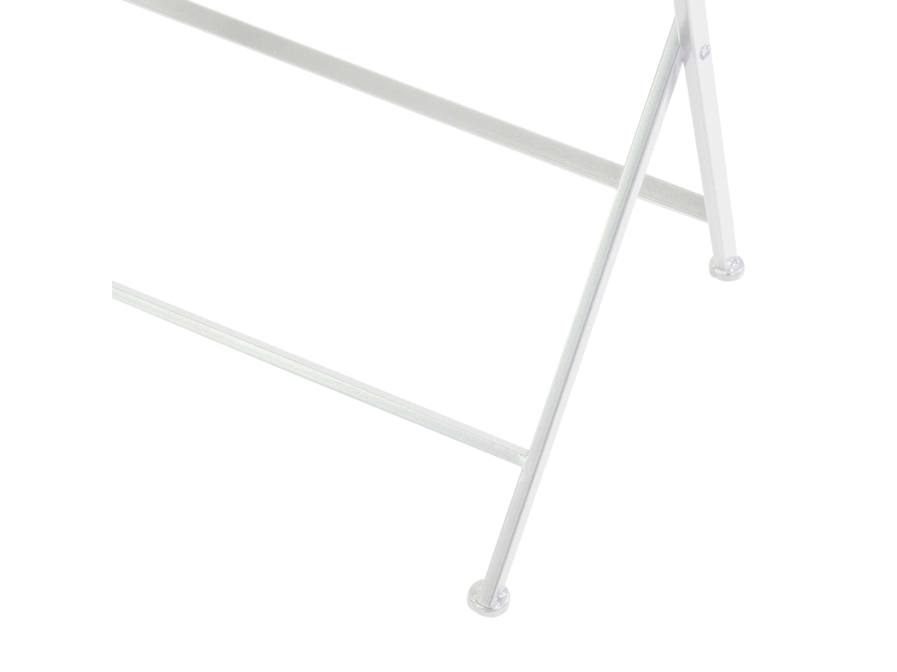 Tavolo in metallo leila colore bianco tondo con 2 sedie d.60xh.71cm