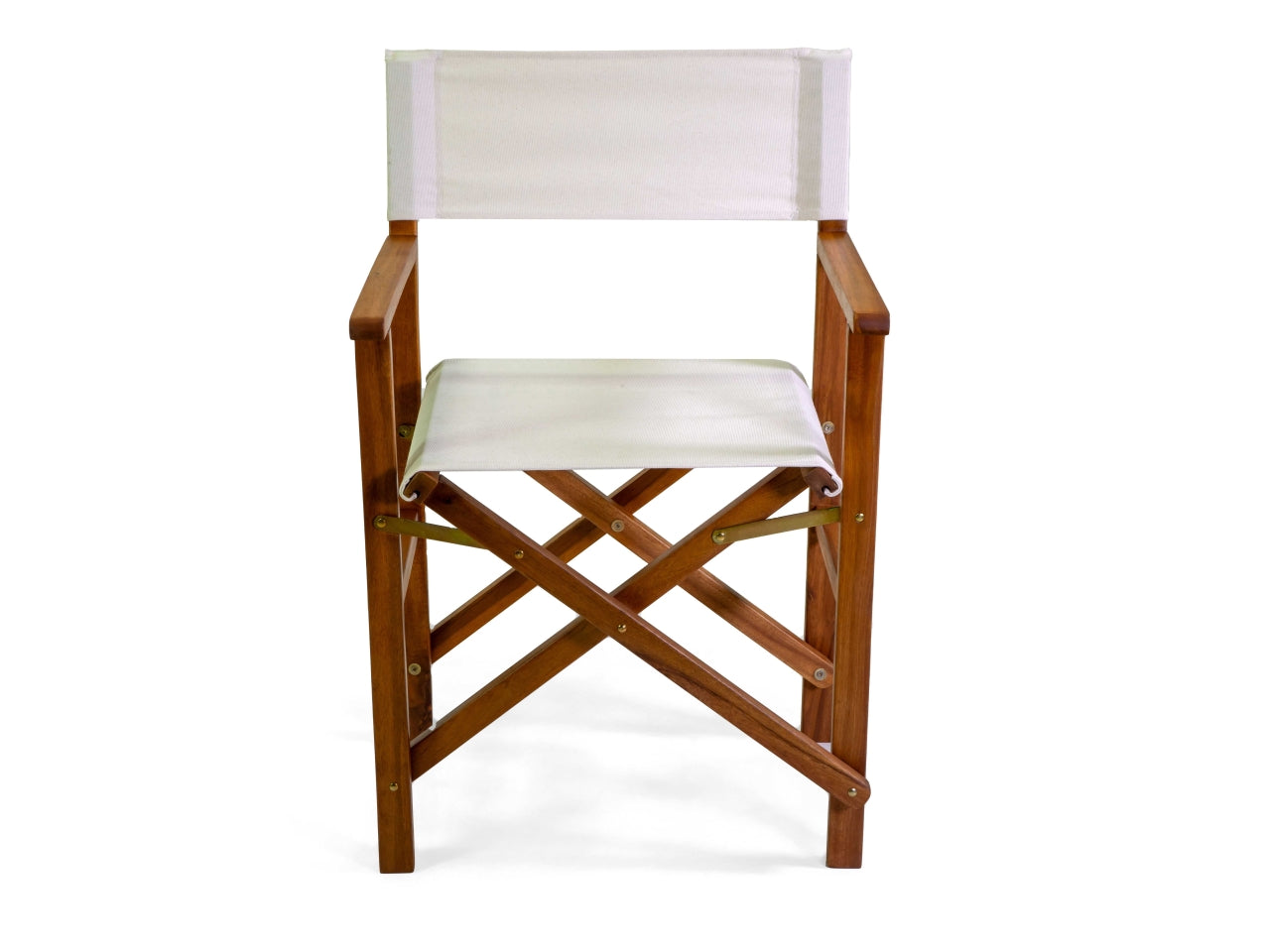 Poltrona in legno e tessuto da regista miramar colore naturale 82x55,5xh.51cm