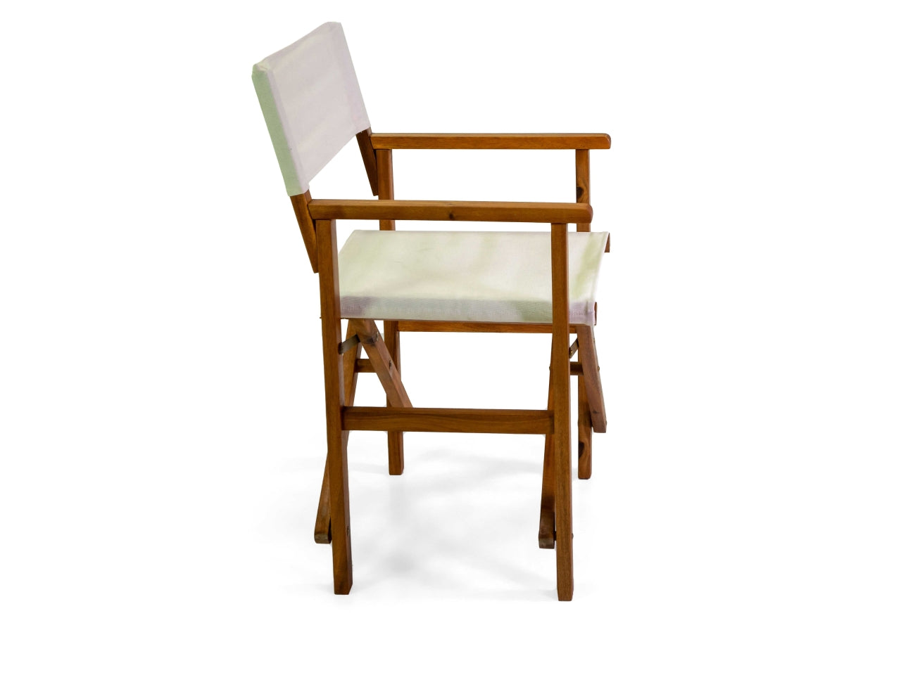 Poltrona in legno e tessuto da regista miramar colore naturale 82x55,5xh.51cm