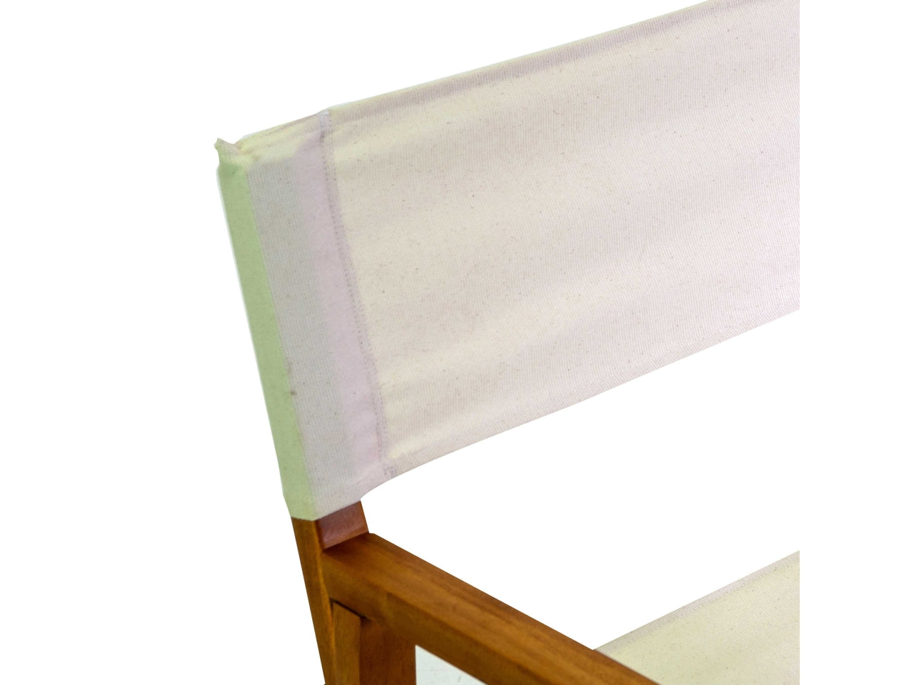 Poltrona in legno e tessuto da regista miramar colore naturale 82x55,5xh.51cm