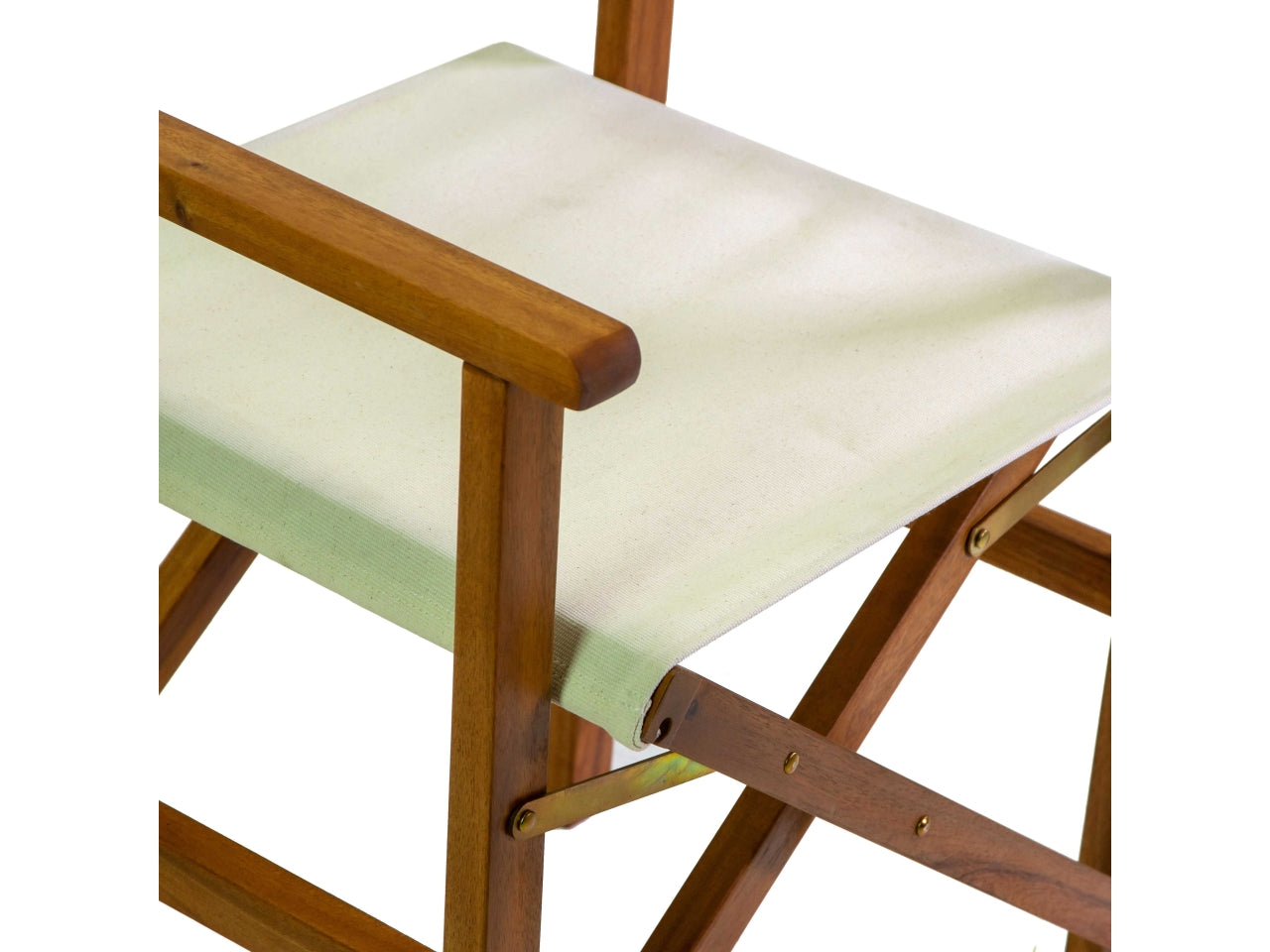 Poltrona in legno e tessuto da regista miramar colore naturale 82x55,5xh.51cm