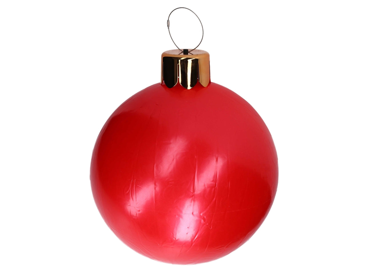 Palla natalizia gonfiabile rosso 45cm opaca metallizzata - Vacchetti